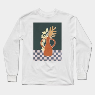 Pottery Flowers Table 3 Long Sleeve T-Shirt